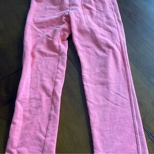aerie Bubblegum Pink Fleece Joggers